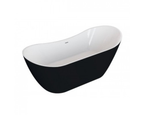 Ванна акриловая Polimat ABI 180x80 отдельностоящая, черный матовый