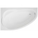 Ванна акриловая Polimat MAREA 150x100 L ассиметричная, с ножками
