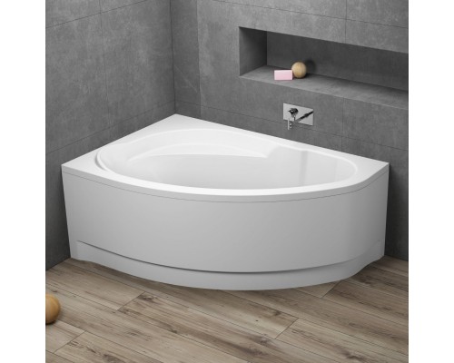 Ванна акриловая Polimat MAREA 150x100 L ассиметричная, с ножками