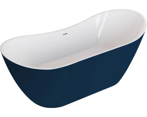 Ванна акриловая Polimat ABI 180x80 отдельностоящая, тёмно-синий