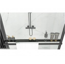 Полка для полотенец и аксессуаров Rea Evo Black HOM-00652