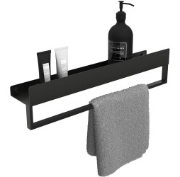 Полка для ванной Rea SF01-600-B black matt 06002