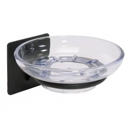 Мыльница подвесная Rea black matt 77038