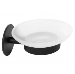 Мыльница подвесная Rea black matt 77078