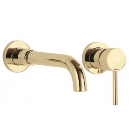 Смеситель для умывальника Rea Lungo long gold B0370
