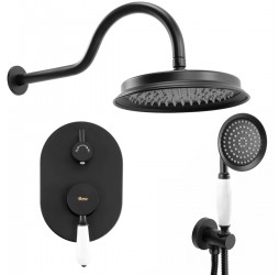 Душевая система Rea Serra black matt B1143