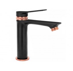 Смеситель для умывальника Rea Viral Black Rose Gold B2025