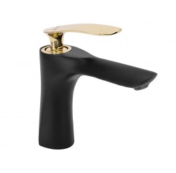 Смеситель для умывальника Rea Orbit Black Gold B2054