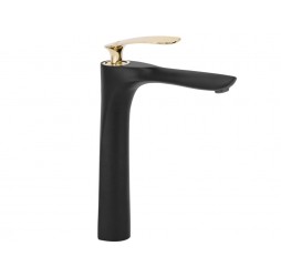 Смеситель для умывальника Rea Orbit Black Gold B2055