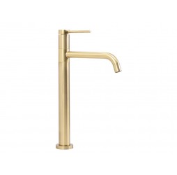 Смеситель для раковины Rea Lugano slim gold matt B4420