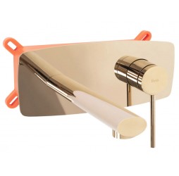 Смеситель для умывальника Rea Oval gold B5125