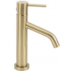 Смеситель для умывальника Rea Level gold matt B6218