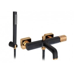 Смеситель для ванны Rea Salto Black Gold B6352