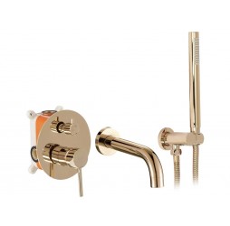 Смеситель для ванны Rea Lungo rose gold B6930