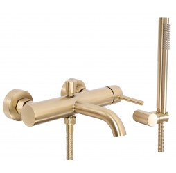 Смеситель для ванны Rea Lungo Gold matt B8010