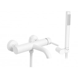 Смеситель для ванны Rea Lungo white B8030