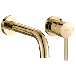 Смеситель для умывальника Rea Lungo Gold B8559