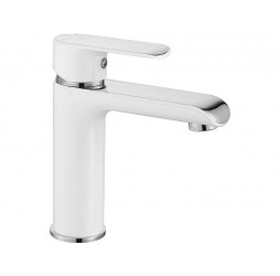 Смеситель для умывальника Rea Bloom White Chrome B9915