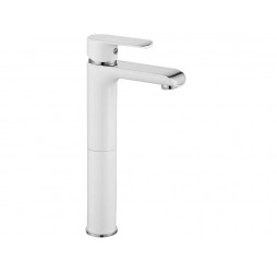 Смеситель для умывальника Rea Bloom White Chrome B9917