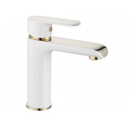 Смеситель для умывальника Rea Bloom White Gold B9919