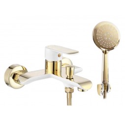 Смеситель для ванны Rea Bloom White Gold B9932