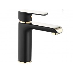 Смеситель для умывальника Rea Bloom Black Gold B9933