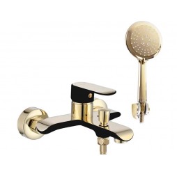 Смеситель для ванны Rea Bloom Black Gold B9939