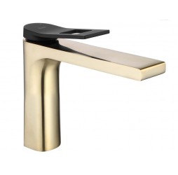 Смеситель для умывальника Rea Soul Gold matt Black B9960