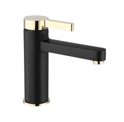 Смеситель для умывальника Rea Polo Black Gold B9977