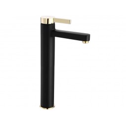 Смеситель для умывальника Rea Polo Black Gold B9978
