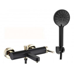 Смеситель для ванны Rea Polo Black Gold B9979