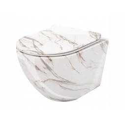 Унитаз подвесной Rea Carlos rimless Lava Shiny C0536