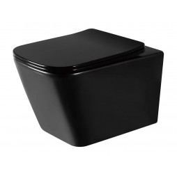 Унитаз подвесной Rea Raul black mat C1100