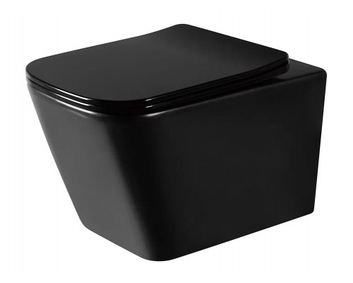 Унитаз подвесной Rea Raul black mat C1100