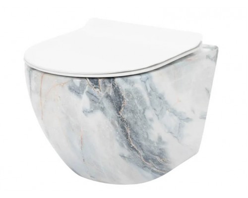 Унитаз подвесной Rea Carlos rimless Granit Shiny C8002