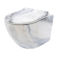 Унитаз подвесной Rea Carlos rimless Granit matt C8003