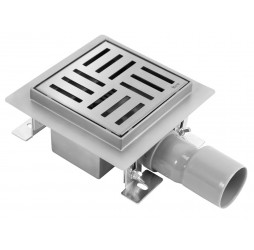 Трап для душа Rea Cross 150x150 nikiel matt G6201