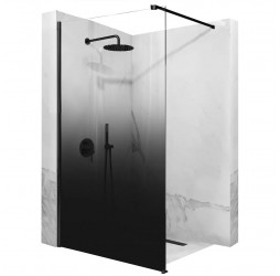 Душевая стенка Rea Aero Ombre Black 100x195 K2460