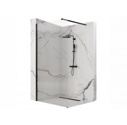 Душевая стенка Rea Aero Intimo black matt 120x200 K4122