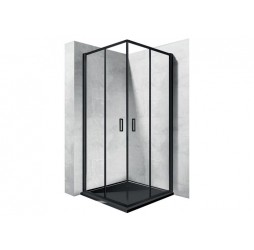 Душевой уголок Rea Punto Black 80x80 K4800