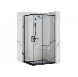 Душевой уголок Rea Punto Black 80x100 K4806