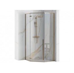 Душевой уголок Rea Diamond Gold 90x90 K4904