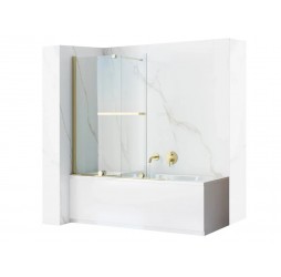 Шторка на ванную Rea Fabian gold 100 K6526