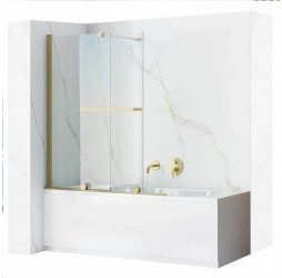 Шторка на ванную Rea Fabian gold matt 100 K6527