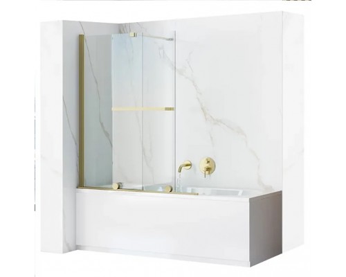 Шторка на ванную Rea Fabian gold matt 100 K6527