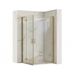 Душевой уголок Rea Hugo Double gold brush 100x100 K6605