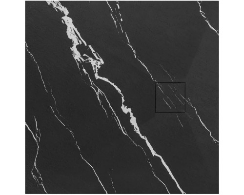 Душевой поддон Rea Magnum Carrara Black 90x90 K7008