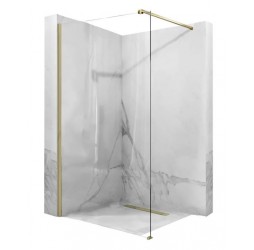 Душевая стенка Rea Aero gold matt 110x195 K9840