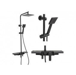 Душевая система Rea Bravo Black P0636