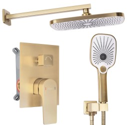 Душевая система Rea Moby gold matt P2403